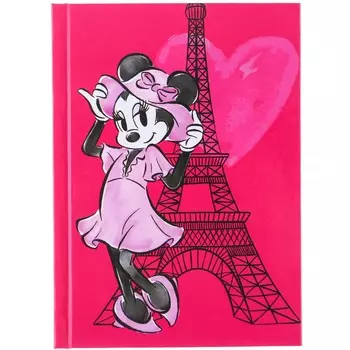Блокнот а6, 64 листа, в твердой обложке, минни маус