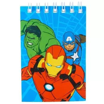 Блокнот а7 32 л, на гребне, мстители