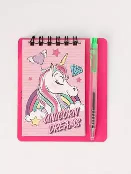 Блокнот а7 и мини ручка, минни маус