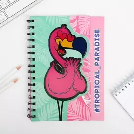 Блокнот фигурный tropical paradise, 14х21 см, 60 л