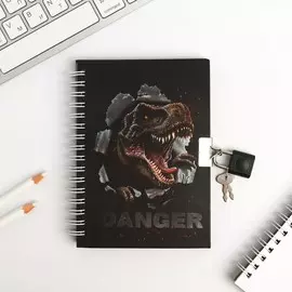 Записная книжка на замочке а6, 50 листов