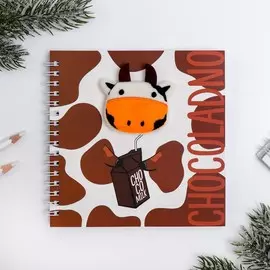 Блокнот с объёмным украшением chocoladno, 80 л