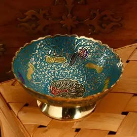 Блюдце латунь