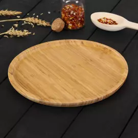 Блюдо для подачи striata, d=25 см, бамбук