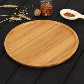 Блюдо для подачи striata, d=30 см, бамбук