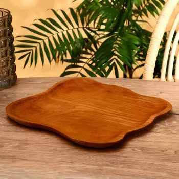 Блюдо, 32262.5 см, тиковое дерево