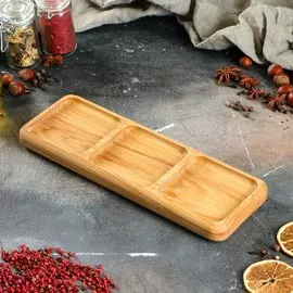 Блюдо-доска для подачи, 30 х 10 см, массив ясеня