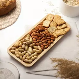 Блюдо для подачи доляна striata, прямоугольное, 3013 см, бамбук