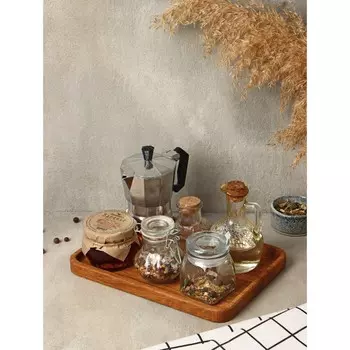 Блюдо - поднос деревянный для сервировки и подачи adelica