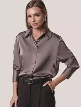 Блузка кофейный