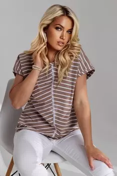 Блузка кофейный