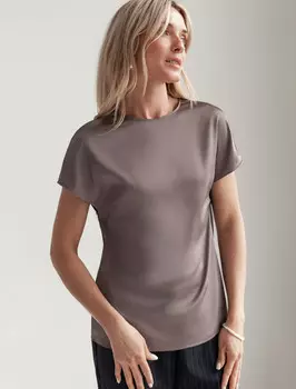 Блузка кофейный