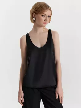 Блузка женская черная