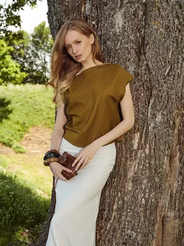 Блузка женская хаки