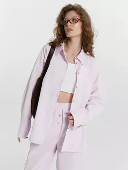 Блузка женская розовая в полоску