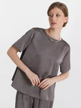 Блузка женская серая