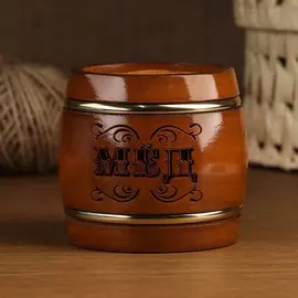 Бочонок темный с обручами