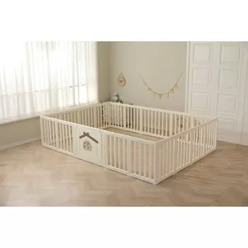 Большой детский игровой манеж Classic Tree House 200 x 280 Camel