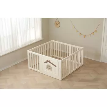 Большой детский игровой манеж Tree House 130 x 130 Camel