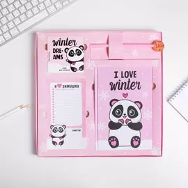 Большой канцелярский набор i love winter