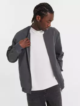 Бомбер мужской серый