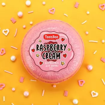 Бомбочка для ванны, 120 г, аромат малины, teenbee