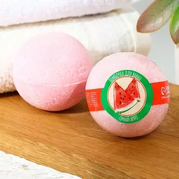 Бомбочка для ванны, 120 г, аромат арбуза, кладовая красоты