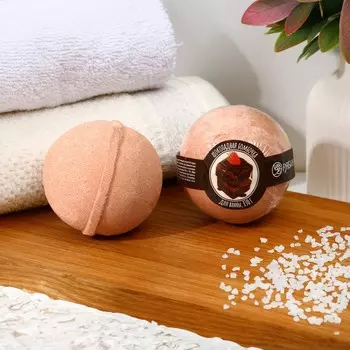 Бомбочка для ванны, 130 г, аромат шоколада, кладовая красоты