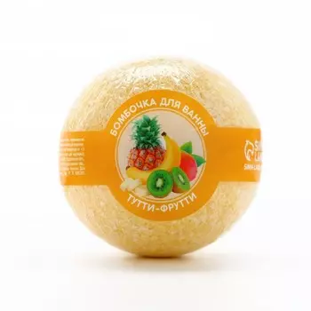 Бомбочка для ванны, 130 г, аромат тутти-фрутти, кладовая красоты