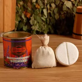 Бомбочка для ванны, запарка шалфей в тубусе