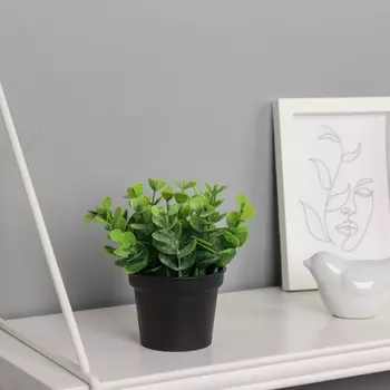 Искусственный цветок в горшке