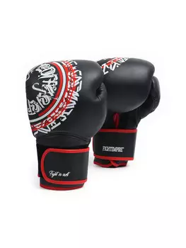 Боксерские перчатки fight empire, art, размер 12 oz, натуральная кожа, черные