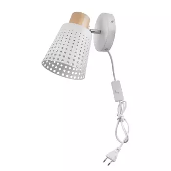 Бра 1666/1wt e27 40вт белый 13х13х18,5 см