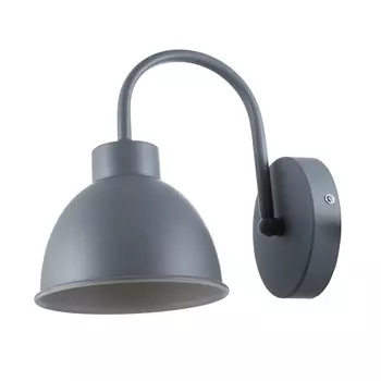 Бра 1669/1gy e27 40вт серый 15х22,5х21 см