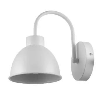 Бра 1669/1wt e27 40вт белый 15х22,5х21 см