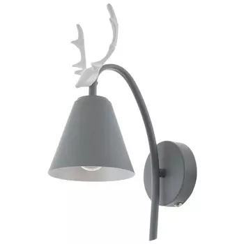 Бра 1670/1gy e27 40 вт серый 221234.5 см