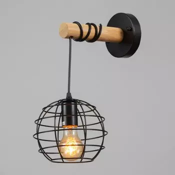 Бра 2550/1 e27 40 вт черный 182635 см