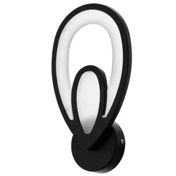 Бра 59125/1bk led 18вт 3000/6000к черный 19х7,5х29 см