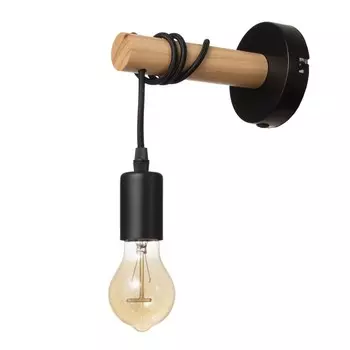 Бра ольсен e27 40вт черный 10х15х18 см