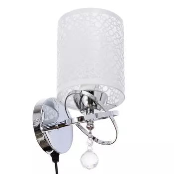 Бра с проводом 2571/1p e27 40вт хром 12х26 см