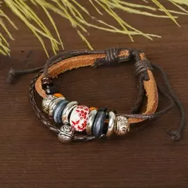 Браслет кожа