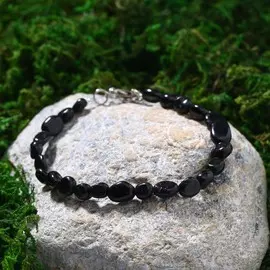 Браслет на струне галтовка обработанная