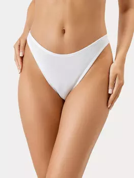 Бразилиана в рубчик белого цвета