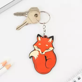 Брелок деревянный