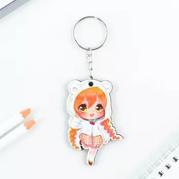 Брелок деревянный, аниме