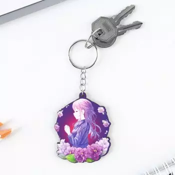 Брелок деревянный, аниме