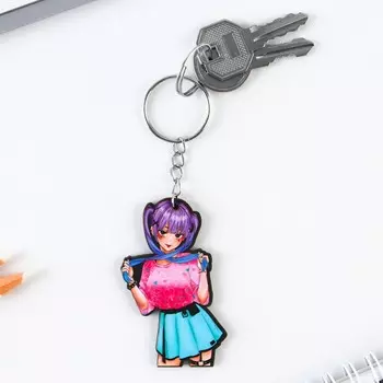 Брелок деревянный, аниме