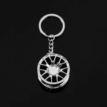 Брелок для автомобильных ключей cartage, диск d-2 металл, хром
