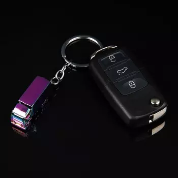 Брелок для ключей cartage, грузовик, металл, перламутровый