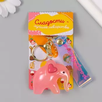 Брелок для ключей с карабином, ремешком